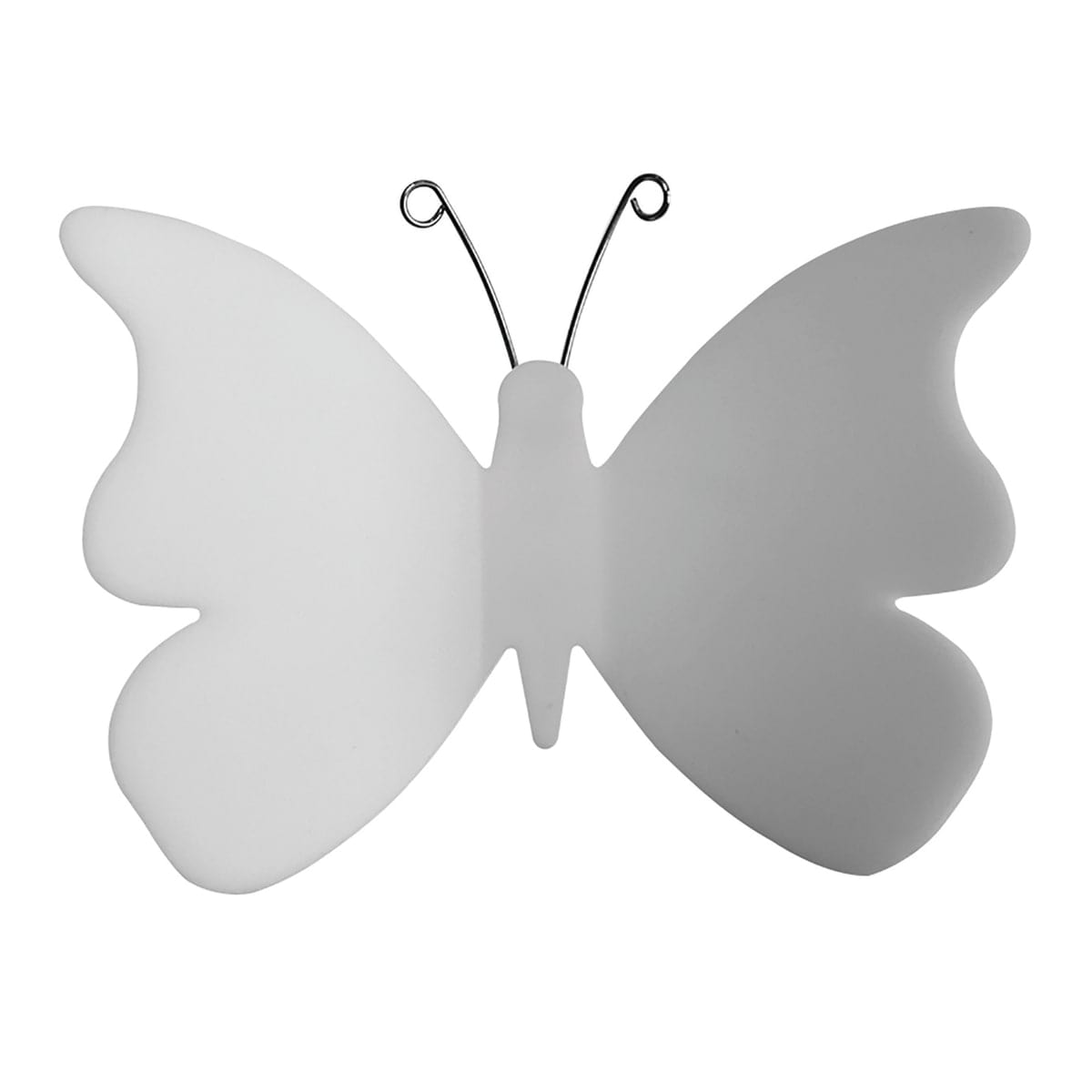 ADHESIVE TEMPLATES 3D WHITE BUTTERFLIES 32X12CM