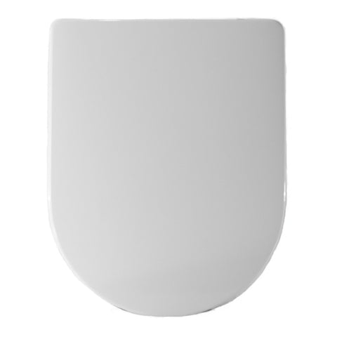 Mattisse toilet seat, specific shape, white, heat-resistant, top-mounted, with steel ring