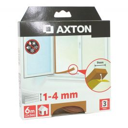 AXTON BROWN RECTANGULAR WINDOW INSULATION GASKET 1-4MMX9MMX6MT