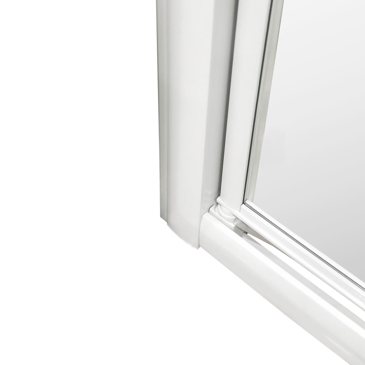 ESSENTIAL SENSEA HINGED DOOR W 70 H 185 CM SCREEN-PRINTED GLASS 4 MM WHITE