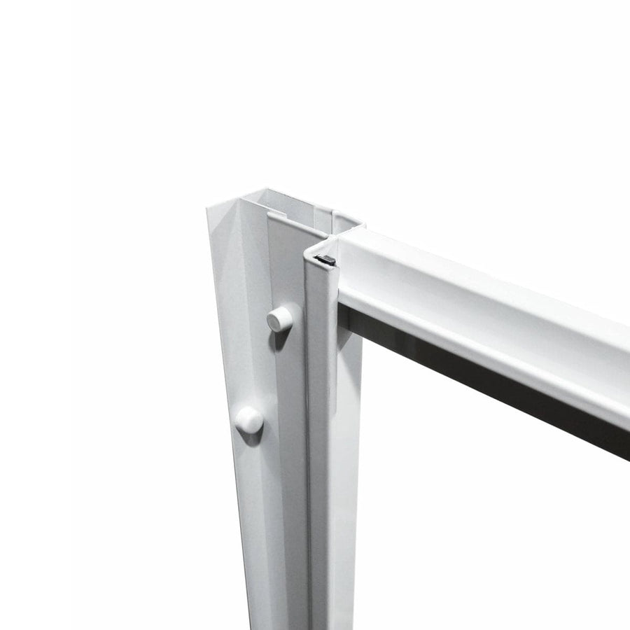 Bricocenter ESSENTIAL SENSEA HINGED DOOR W 70 H 185 CM SCREEN-PRINTED GLASS 4 MM WHITE