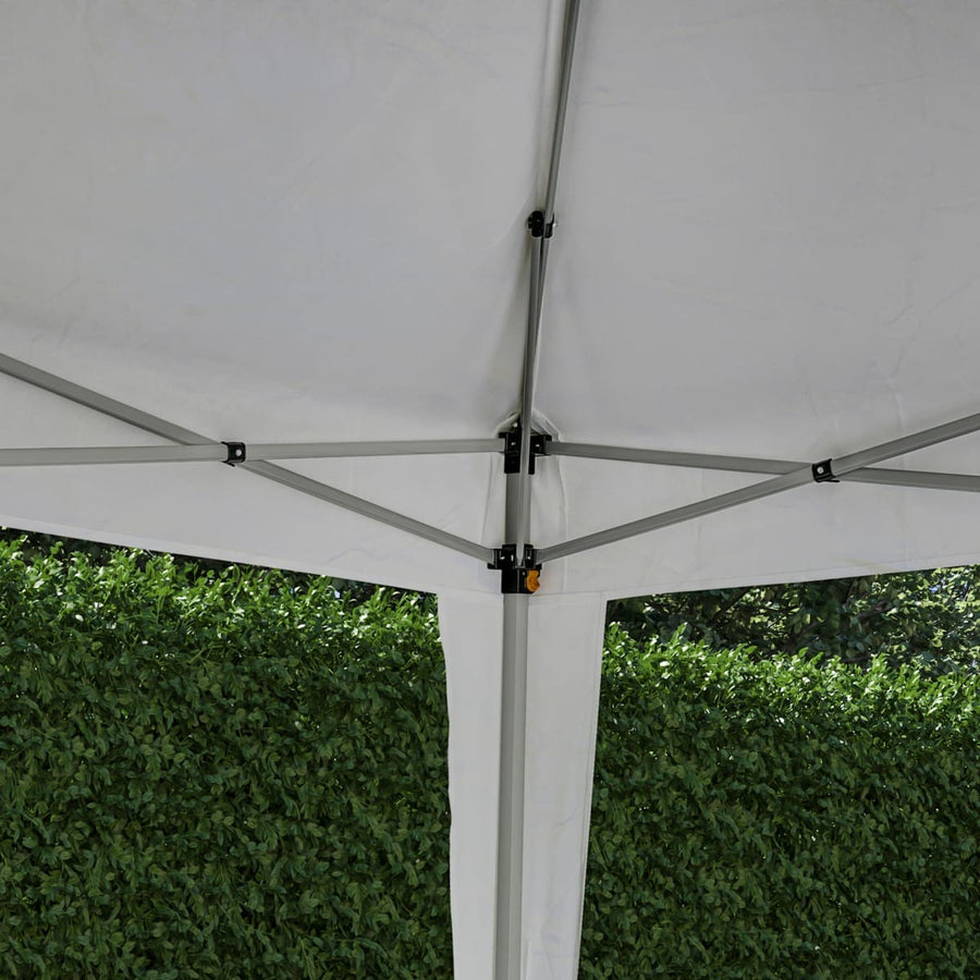 Bricocenter EORI ORIGAMI NATERIAL - Gazebo - Steel and White Polyester Tarp - 2.95x2.95 m