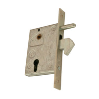 REVERSIBLE SLIDING GATE LOCK 72MM CENTRE DISTANCE 60MM ENTRY STEEL