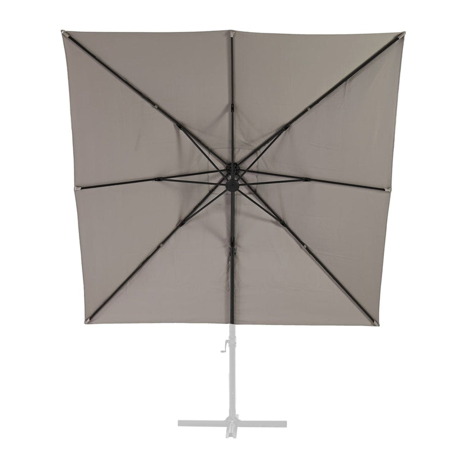 Bricocenter CANVAS FOR SUNSHADE 290X290 OFF-CENTRE NATERIAL ALUMINIUM DOVE GREY