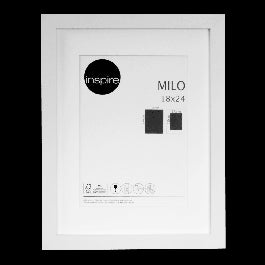 MILO FRAME 18X24 CM WOOD WHITE