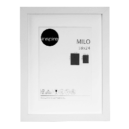MILO FRAME 18X24 CM WOOD WHITE
