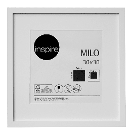 MILO FRAME 30X30 CM WOOD WHITE