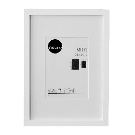 MILO FRAME 21X29.7 CM WOOD WHITE