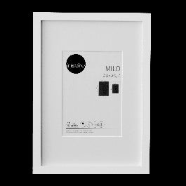 MILO FRAME 21X29.7 CM WOOD WHITE