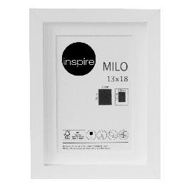MILO FRAME 13X18 CM WOOD WHITE