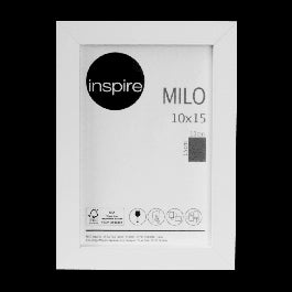 MILO FRAME 10X15 CM WHITE WOOD