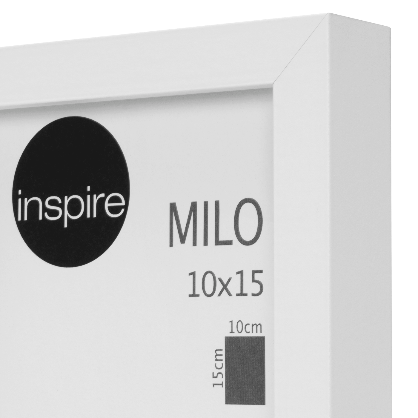 Milo frame, 10x15 cm, white wood