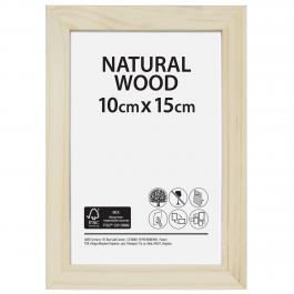 RAW FRAME 10X15 CM NATURAL WOOD
