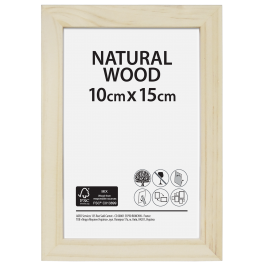 RAW FRAME 10X15 CM NATURAL WOOD