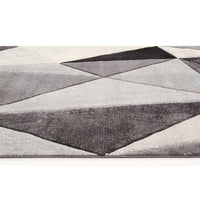 RAY DIAMOND CARPET 160X230 MEDIUM PILE GREY POLYPROPYLENE