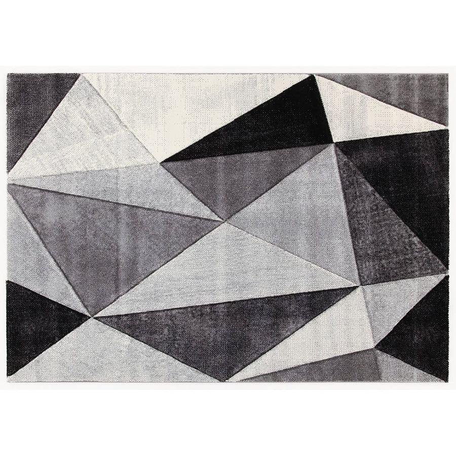 Bricocenter RAY DIAMOND CARPET 190X133 MEDIUM PILE GREY POLYPROPYLENE