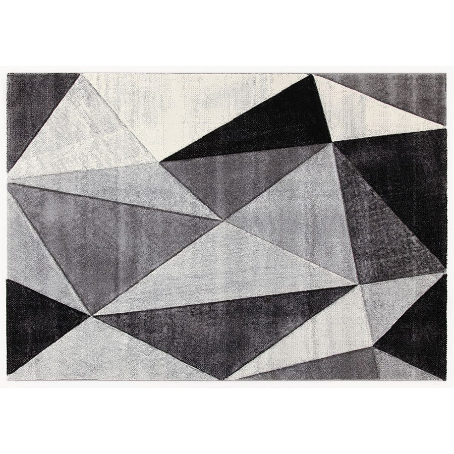 Bricocenter RAY DIAMOND CARPET 190X133 MEDIUM PILE GREY POLYPROPYLENE
