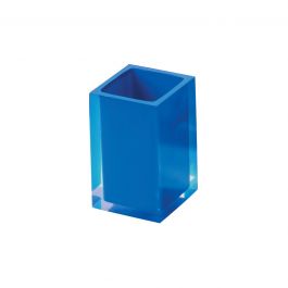 TOOTHBRUSH HOLDER RAINBOW BLUE RESIN