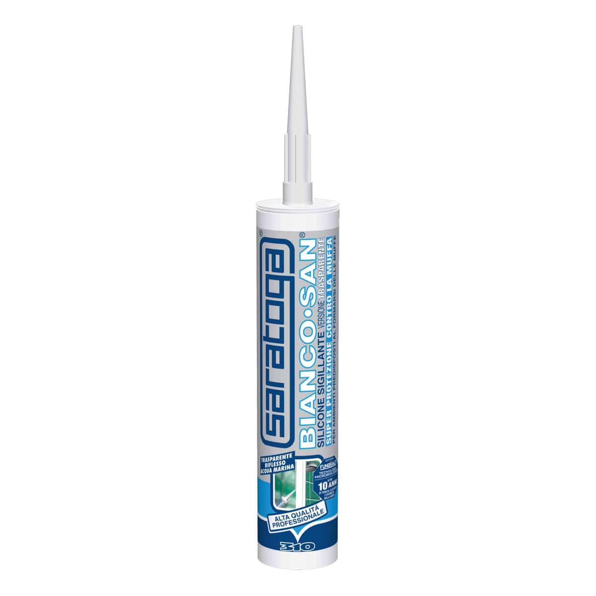 Bricocenter BIANCOSAN TRANSPARNTE ANTI-MOULD SILICONE 310ML