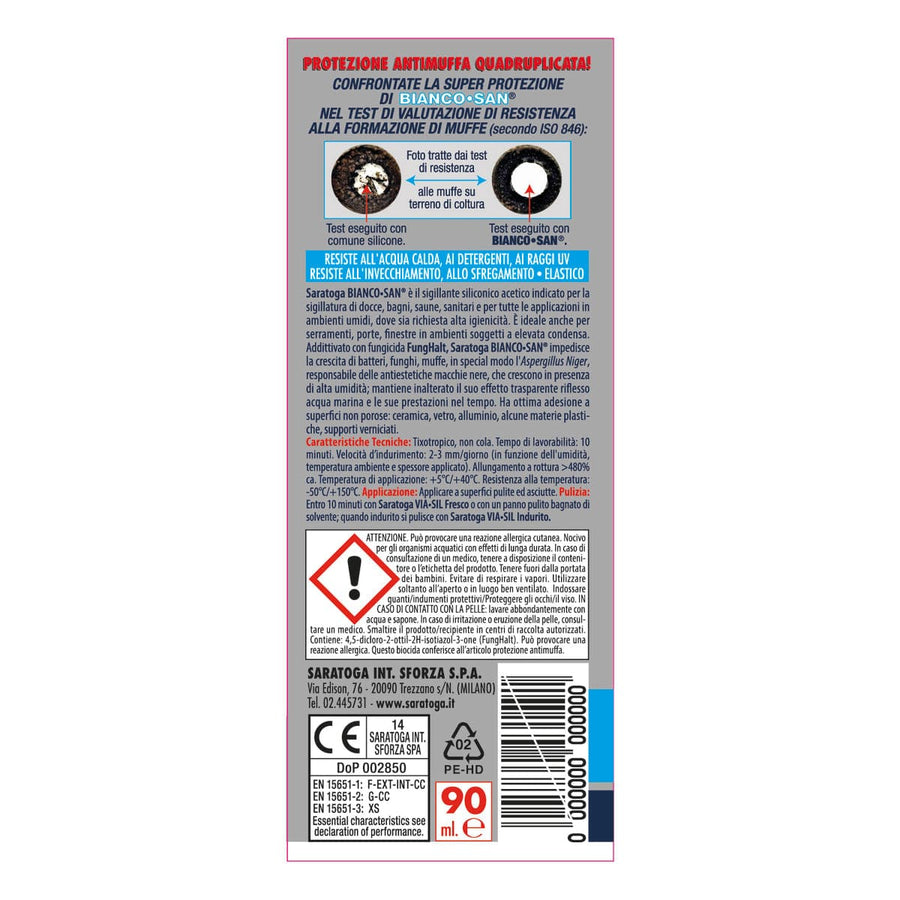 Bricocenter SILICONE ANTIMOULD BIANCOSAN TRANSPARENT 90ML
