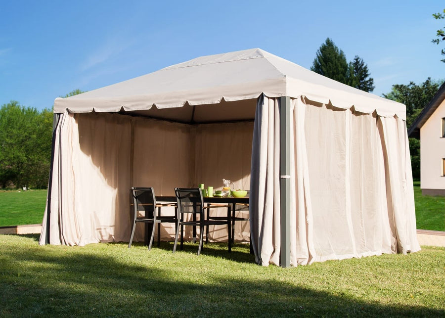 Bricocenter NATERIAL - SET OF 4 MOSQUITO NETS FOR GAZEBO YSIS NATERIAL TORTORA 3X4 M