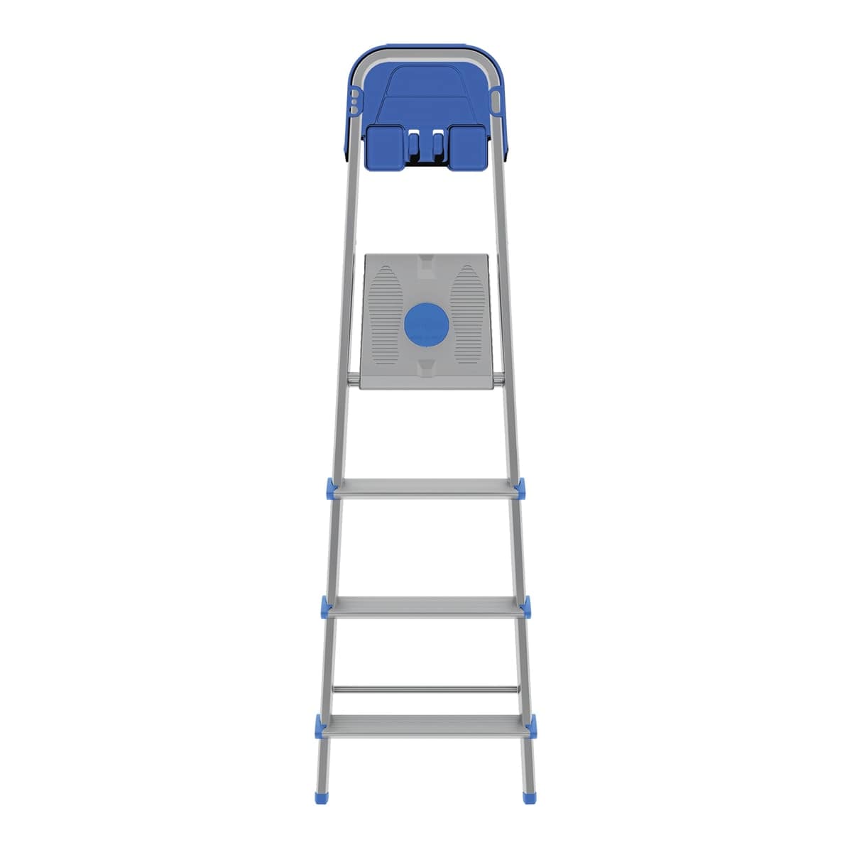 Bricocenter ATLANTICA STAIRCASE 4 EXTRA WIDE STEPS 12 CM, ALUMINIUM FRAME 40X24 MM