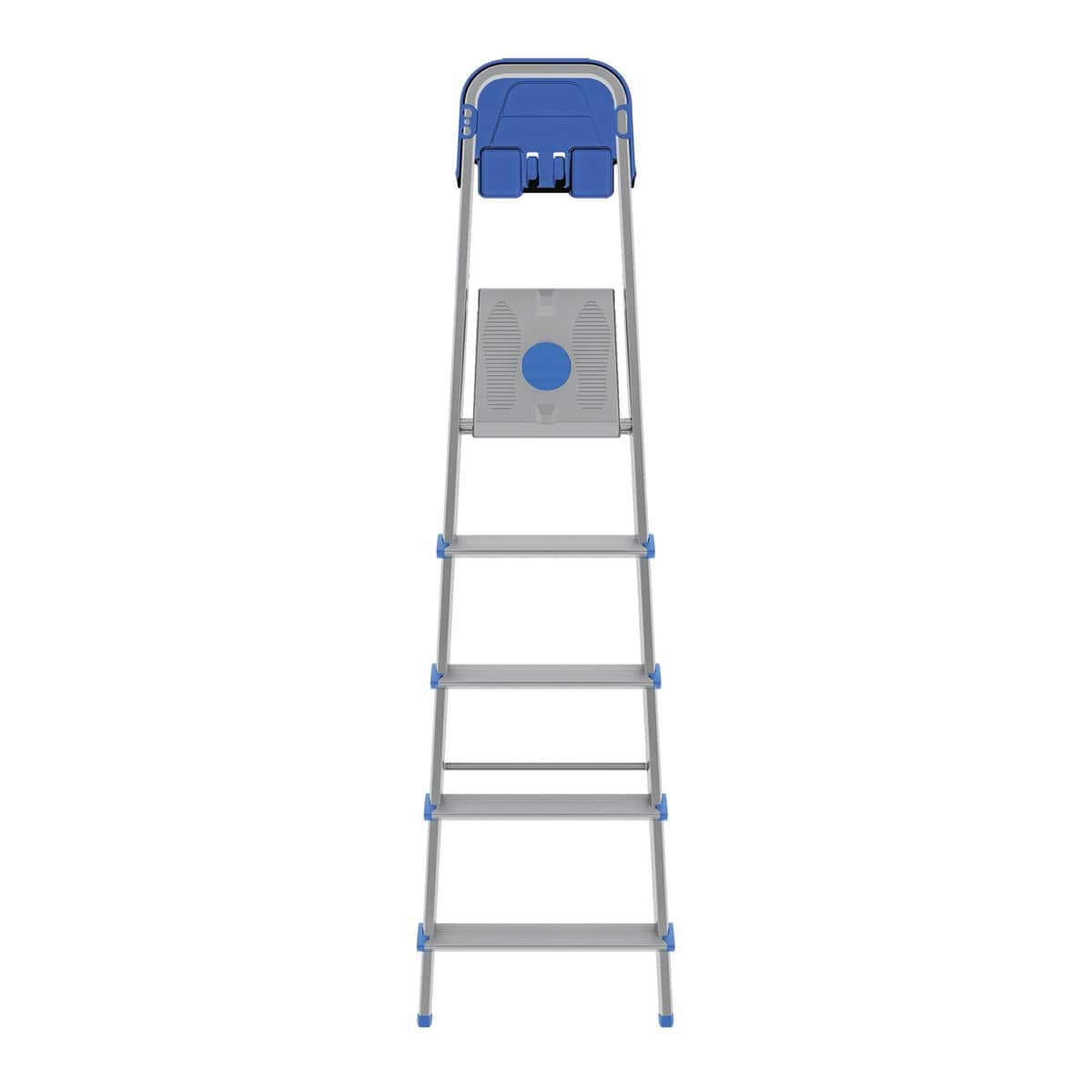 Bricocenter ATLANTICA STAIRCASE 5 EXTRA WIDE STEPS 12 CM, ALUMINIUM FRAME 40X24 MM
