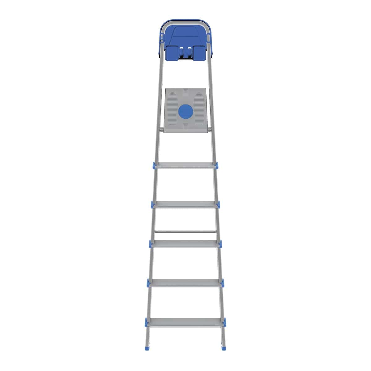 Bricocenter ATLANTIC LADDER 6 EXTRA WIDE STEPS 12 CM,ALUMINIUM FRAME 40X24 MM