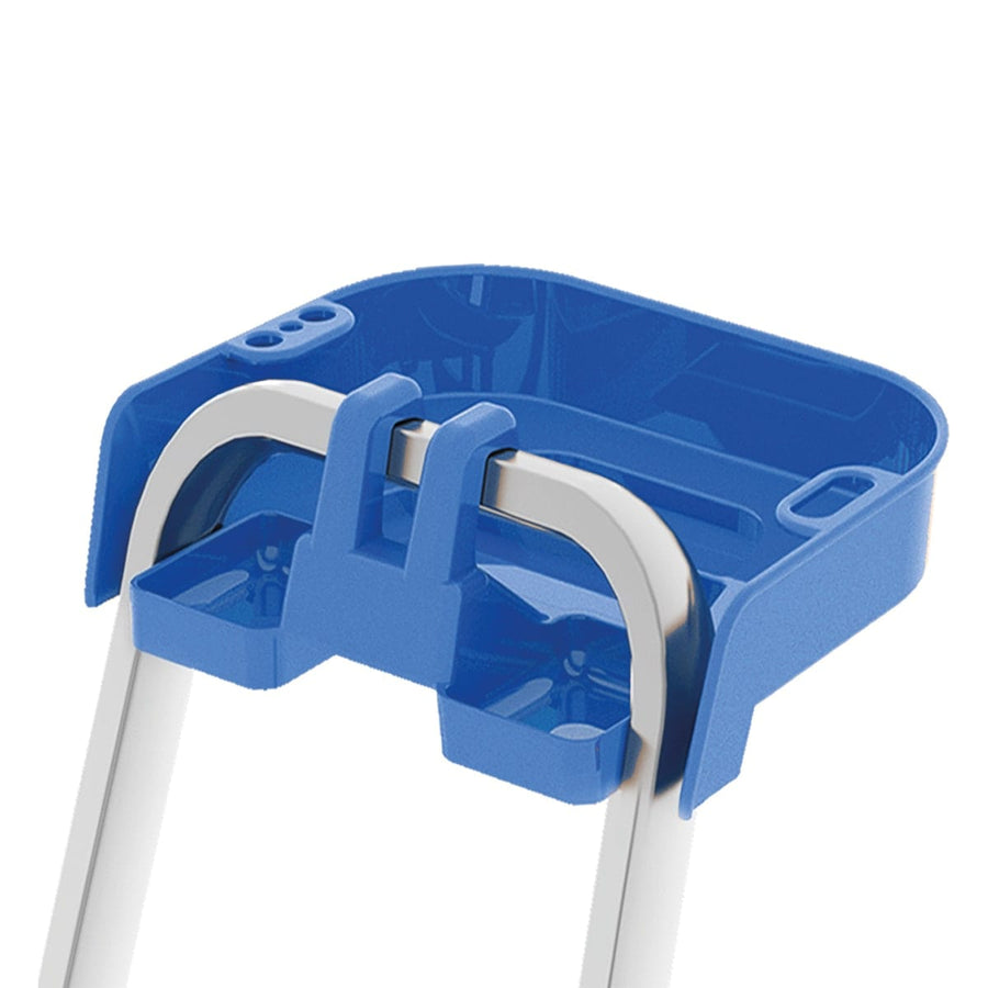 Bricocenter ATLANTICA STAIRCASE 7 EXTRA WIDE STEPS 12 CM, ALUMINIUM FRAME 40X24 MM