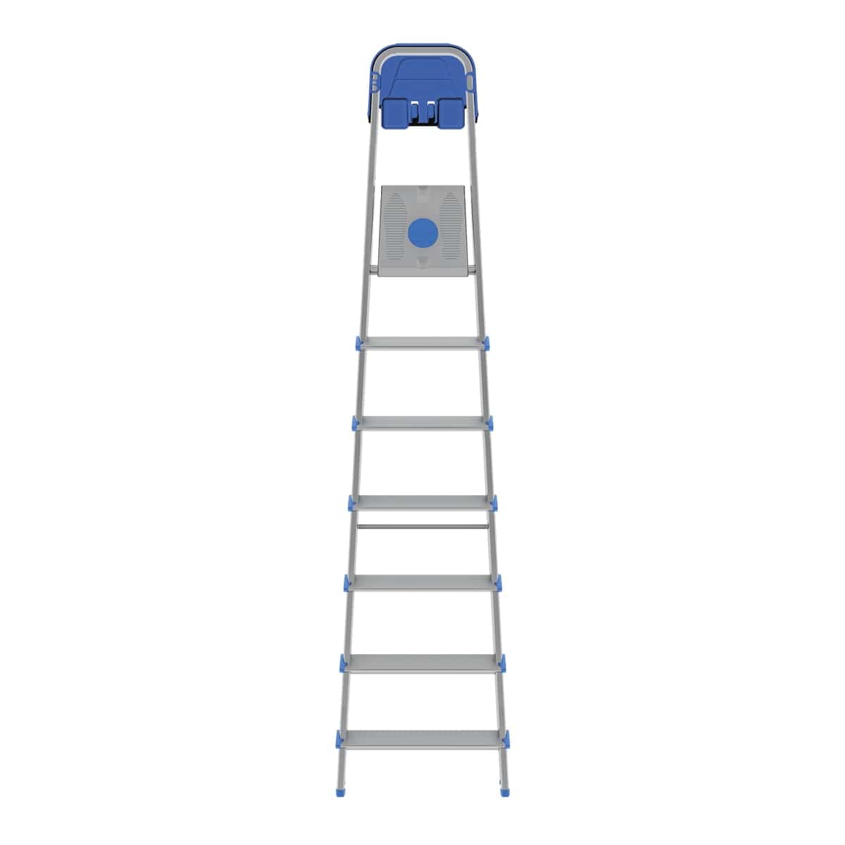 Bricocenter ATLANTICA STAIRCASE 7 EXTRA WIDE STEPS 12 CM, ALUMINIUM FRAME 40X24 MM