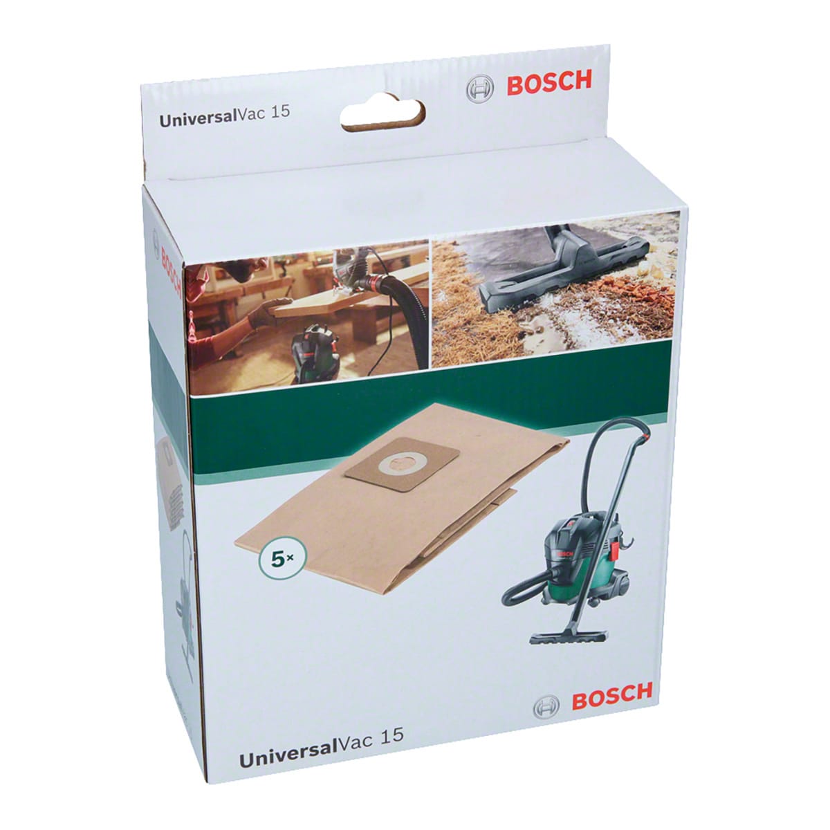 Bricocenter PAPER BAGS 5PCS UNIVERSAL VAC15 BOSCH