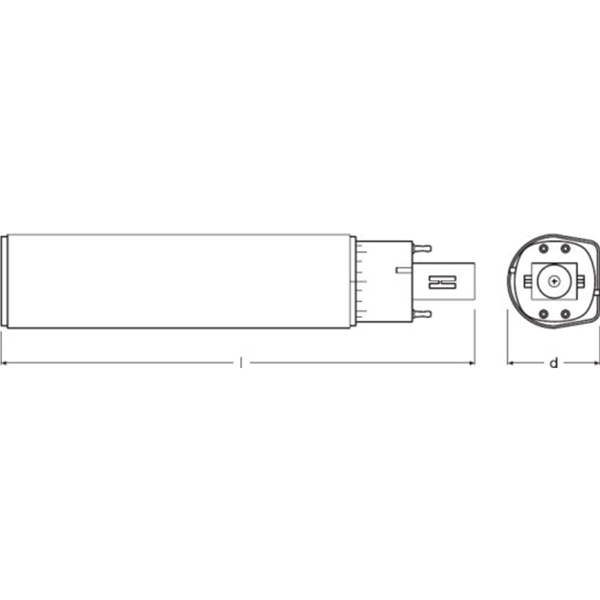 LED BULB G24Q-3 WARM LIGHT