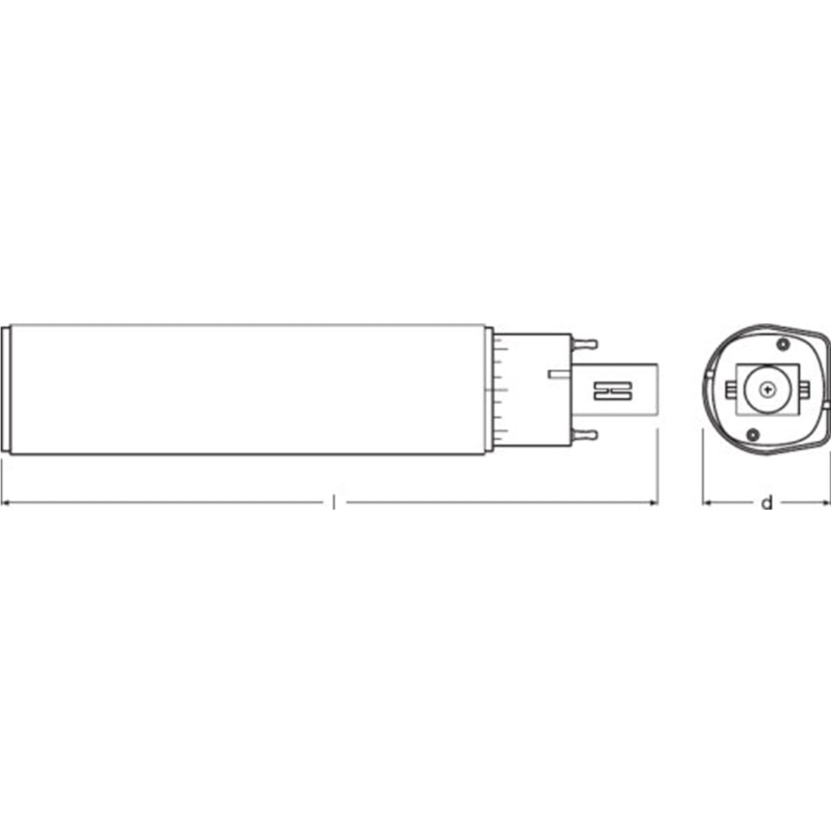 G24D LED BULB =10W WARM LIGHT