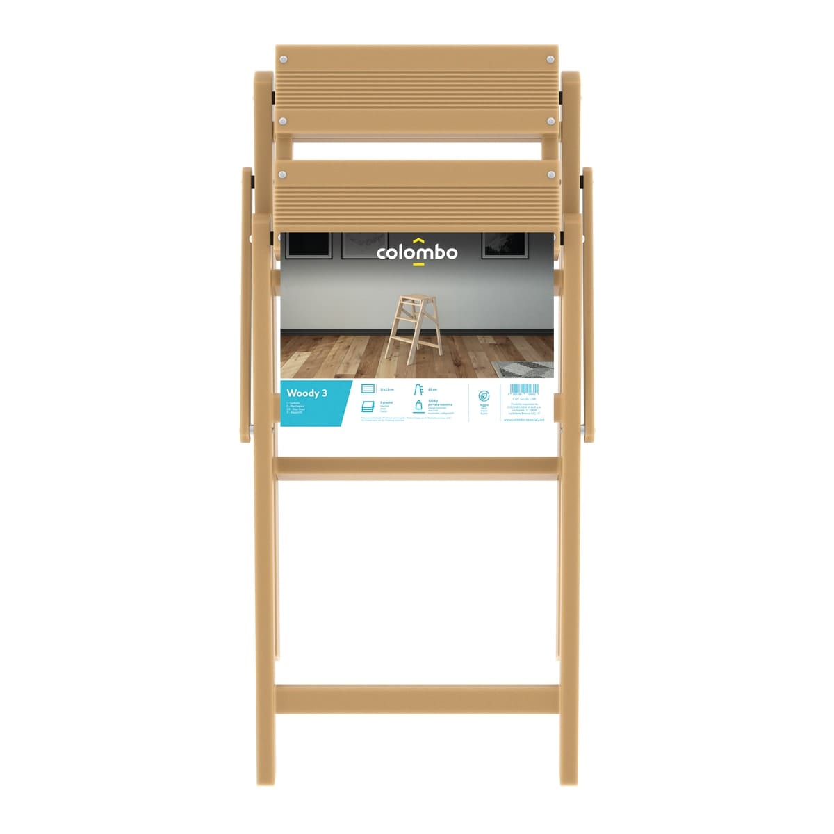 Bricocenter BEECH STOOL 3 STEPS