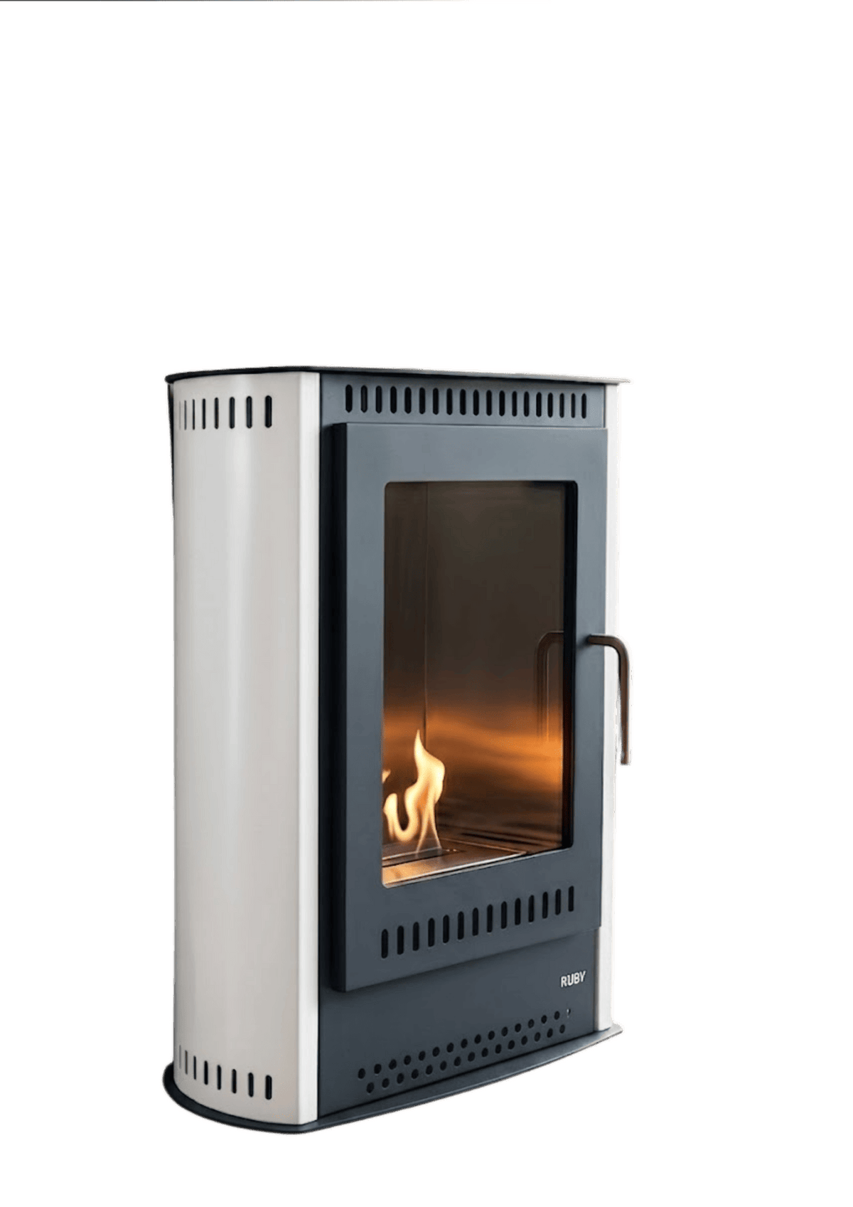 Biostufa Ruby Delta model, black and white, 3 kW