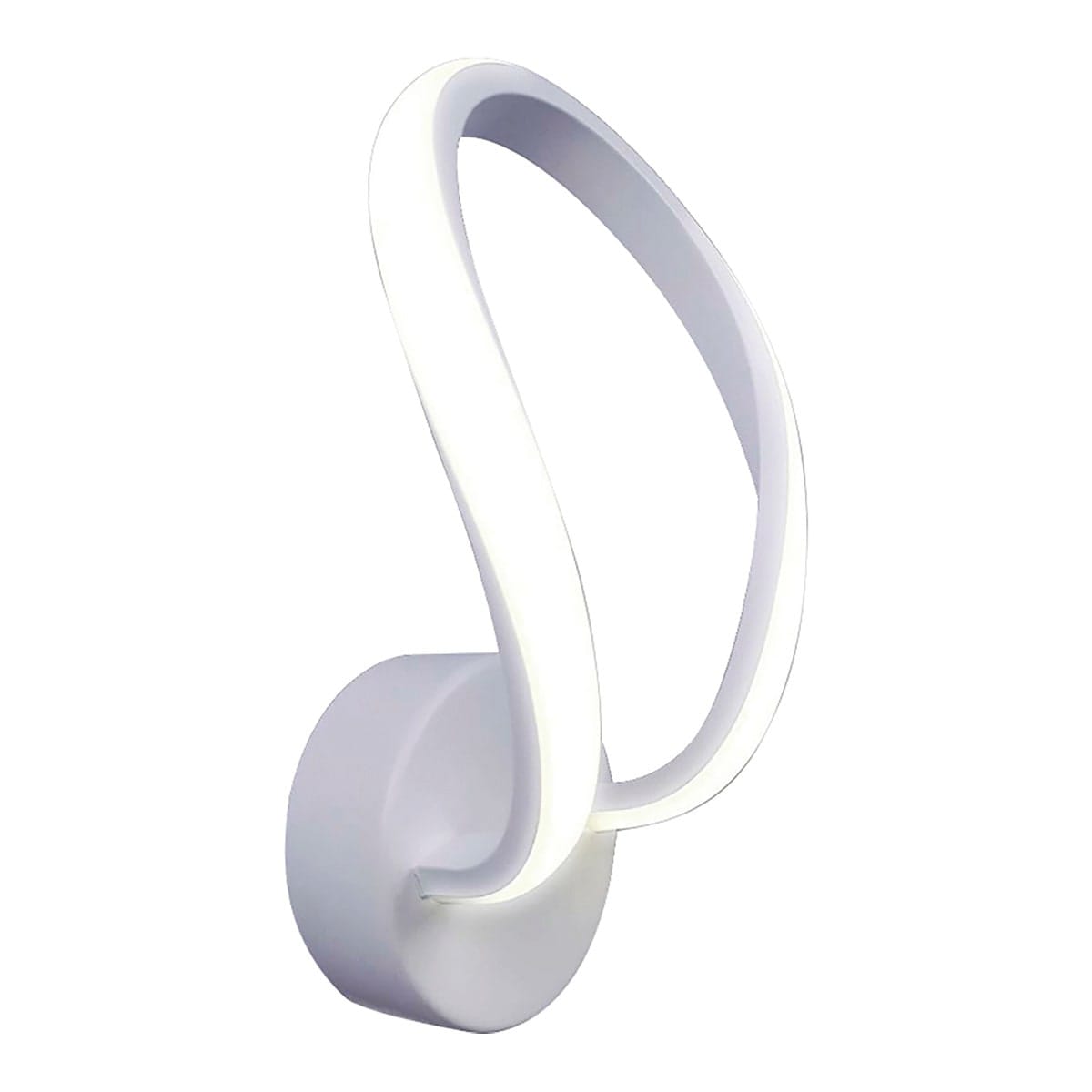 Bricocenter WALL LIGHT FOREVER ALUMINIUM WHITE 13X10.5X24.5CM LED 8W NATURAL LIGHT