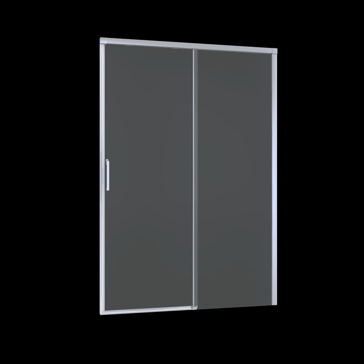 Bricocenter SLIDING DOOR REMIX SENSEA L 120 H 195 CM CLEAR GLASS 8 MM CHROME
