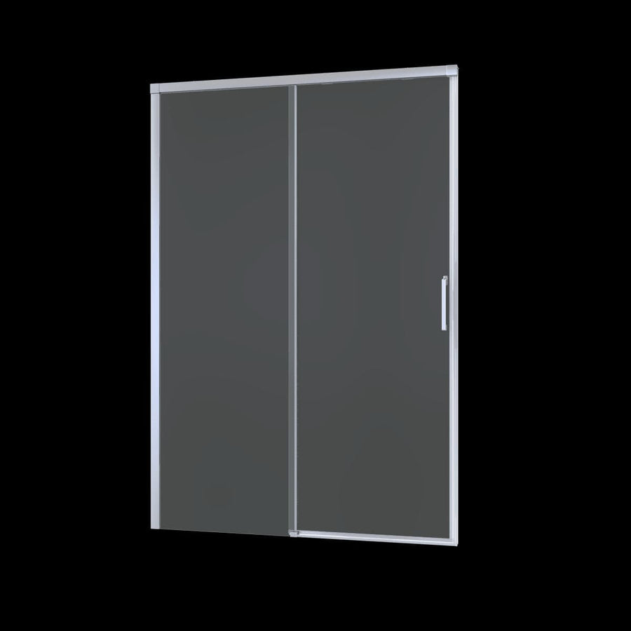 Bricocenter SLIDING DOOR REMIX SENSEA L 120 H 195 CM CLEAR GLASS 8 MM CHROME