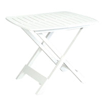 TEVERE GARDEN TABLE IN WHITE RESIN