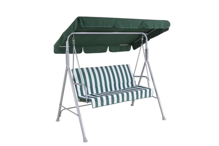 Bricocenter Swing 3 seats 167X113X155CM striped green