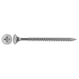 slotted head zinc-plated steel wood screws 5x60MM, 8 PIECES