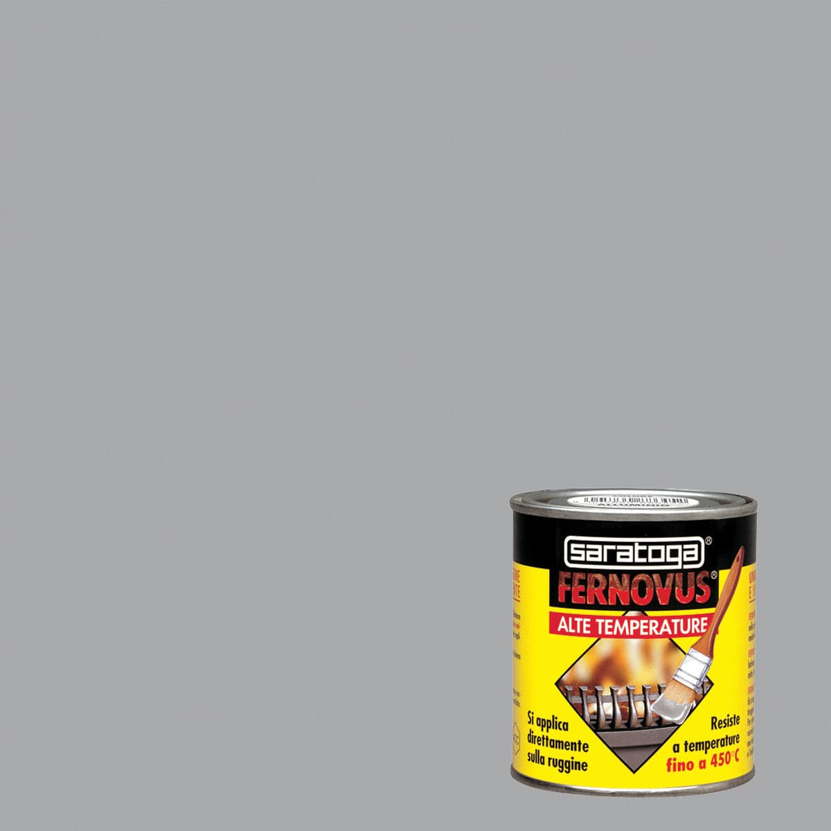 Bricocenter HIGH TEMPERATURE ENAMEL 250ML ALUMINIUM