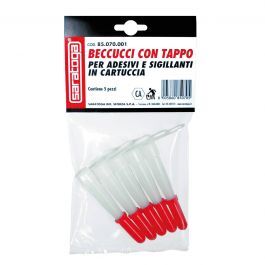 SET 5 SPOUTS WITH CAP FOR CARTRIDGES OF