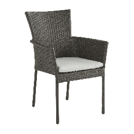 NOA NATERIAL ARMCHAIR synthetic wicker with cushion