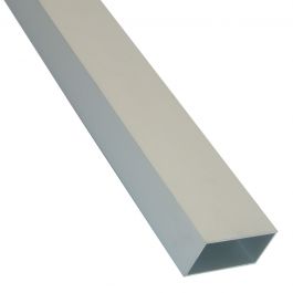 NATURAL ALUMINIUM RECTANGULAR PROFILE 20x10x1,5MM 1M