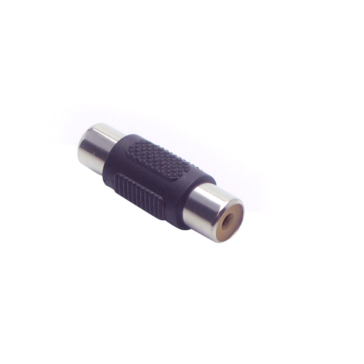 AUDIO ADAPTER RCA FEMALE/FEMALE BLACK