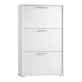 SHOEWER 3 SLIM SLIM SHUTTERS WHITE SHUTTER 65x18x112H 9 PAIRS