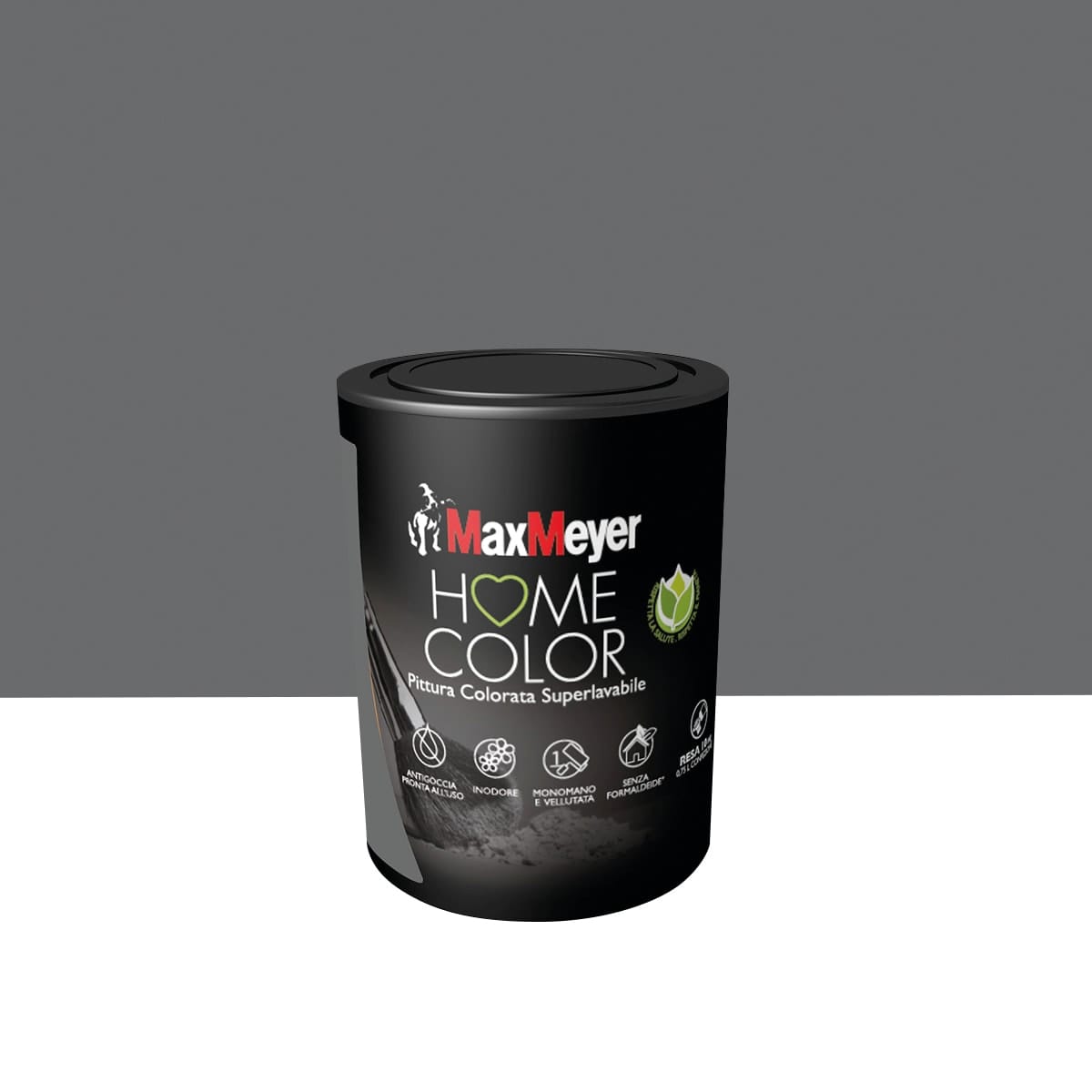 SMOKE-GREY SUPERWASHABLE PAINT HOME COLOUR 750 ML