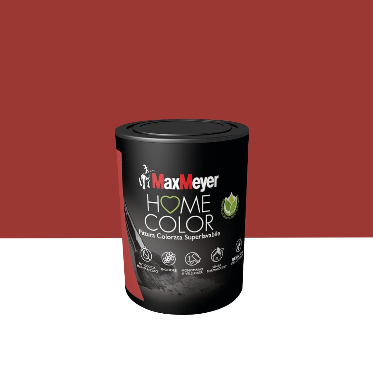 Bricocenter SCARLET RED SUPERWASHABLE PAINT HOME COLOUR 750 ML