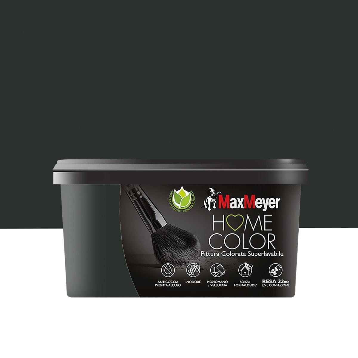 SUPERWASHABLE BLACK PAINT HOME COLOUR 2.5 L